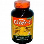 American Health, Ester-C, 1000 мг, 120 вегетарианских таблеток