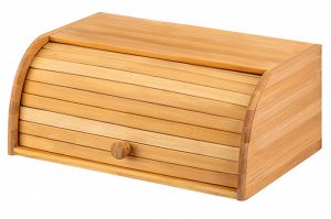 Хлебница из бамбука с откидной крышкой 40x27x17 см