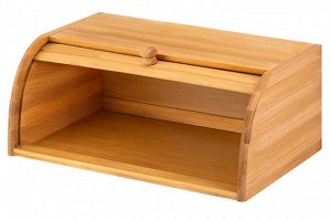 Хлебница из бамбука с откидной крышкой 40x27x17 см