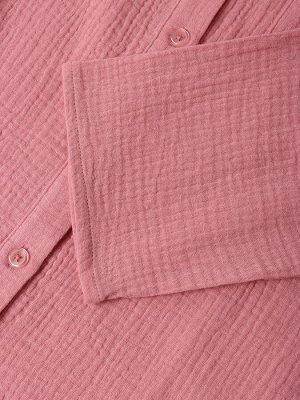 Пижама женская (рубашка и брюки) KAFTAN Basic размер, пудрово-розовая