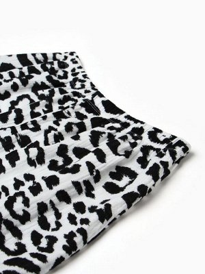 Комплект домашний женский (рубашка, шорты) KAFTAN «Муслин: leopard» размер