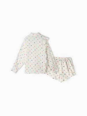 Комплект домашний женский (рубашка, шорты) KAFTAN размер, белый
