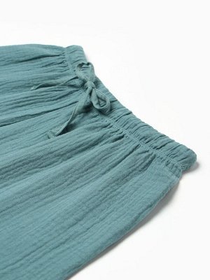 Комплект домашний женский (рубашка, шорты) KAFTAN Basic размер, зеленый