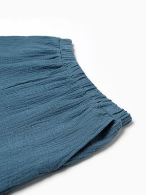 Комплект домашний женский (рубашка, шорты) KAFTAN Basic размер, синий