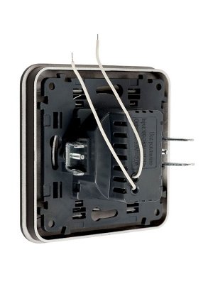 Розетка с 2 USB-A разъёмами, 2.1 А, 5 В, серия Circular, скрытый монтаж, чёрная