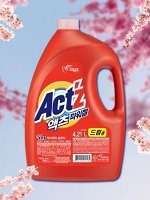 Концентрированный гель для стирки &quot;Act’z Power Gel&quot; горизонтальная загрузка аром свежих цветов 4,2 л
