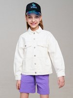 Куртка текстильная джинсовая для девочек