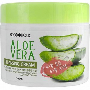 FOODAHOLIC ALOE VERA CLEANSING CREAM Очищающий крем для лица с экстрактом алоэ 300мл