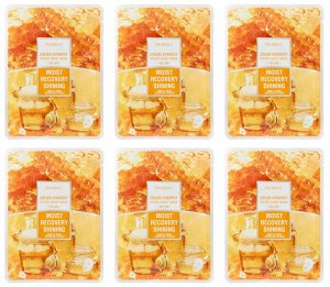 DEOPROCE COLOR SYNERGY EFFECT SHEET MASK YELLOW Тканевая маска для лица с мёдом и муцином улитки 20г