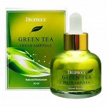 DEOPROCE GREEN TEA FRESH AMPOULE Сыворотка для лица с экстрактом зелёного чая 30мл