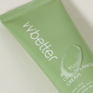 VVbetter Крем для лица балансирующий с керамидами и цинком PCA Jeju Yuja Balancing Cream