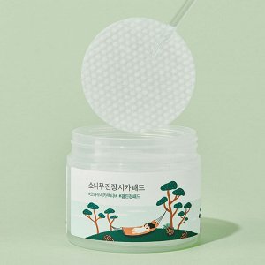 ROUND LAB Пэды для проблемной кожи лица с экстрактами сосны и центеллы / Pine Calming Cica Pad, 50 шт. (130 мл)