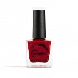 Лак для стемпинга SWANKY STAMPING Metallic №004 красный 10мл
