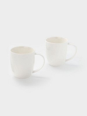 Набор кружек Magisto English tea party, 435 мл, 2 шт., фарфор, серый