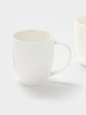 Набор кружек Magisto English tea party, 435 мл, 2 шт., фарфор, серый