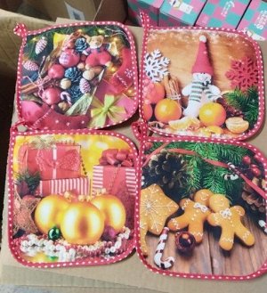 Прихватка кухонная фотопечать 18см*18см