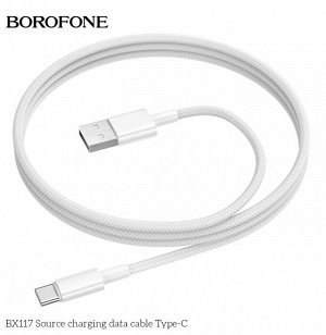 Зарядный кабель BOROFONE Source USB на Type-C и USB на Lightning 1м нейлоновый