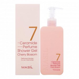 MASIL 7 CERAMIDE PERFUME SHOWER GEL CHERRY BLOSSOM Парфюмированный гель для душа с керамидами и ароматом цветка вишни 300мл