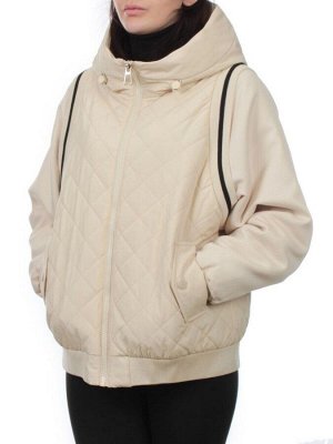 919 BEIGE Куртка демисезонная женская (100 гр. синтепон)