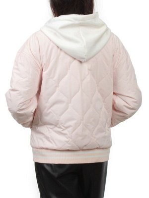 H24-90 PINK Куртка бомбер демисезонная женская (100 гр. синтепон)