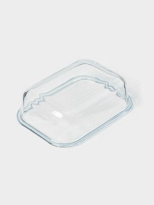 Контейнер Доляна Cook and Freeze, 650 мл, 17.5x13x6 см, с крышкой, жаропрочное стекло, цвет МИКС