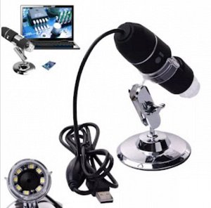 Цифровой микроскоп эндоскоп камера Andowl 2MP 1000X 8*LED +Подставка