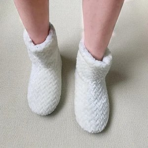 Тапочки-сапожки плюшевые комнатные, мягкие