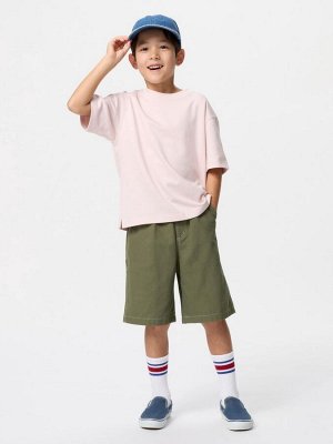 UNIQLO - легкие джинсовые шорты для детей - 56 OLIVE
