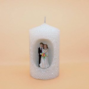 Свеча Жених с невестой 6*10см Арт-SA-33476