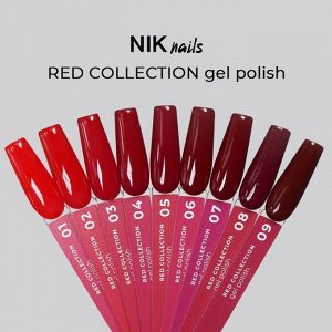 Гель-лак NIK NAILS Red №05 10мл