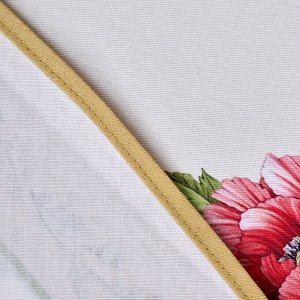 Круглая скатерть "Макi" 185 см, кремовая, 100% хлопок, твил с водоотталкивающей пропиткой, 1 шт.