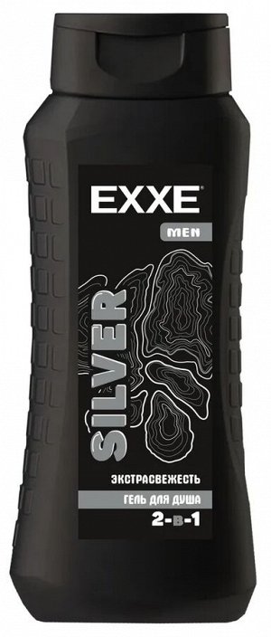 EXXE MEN Мужской гель для душа 2в1 "Экстрасвежесть" SILVER, 400 мл