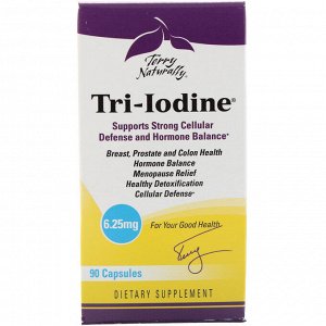 Terry Naturally, Tri-Iodine, 6,25 мг, 90 капсул