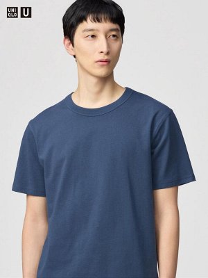 UNIQLO - повседневная футболка с круглым вырезом - 67 BLUE