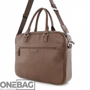 Сумка мужская ONEBAG большая на коротких ручках и регулируемом плечевом ремне(min:975, max:1575)