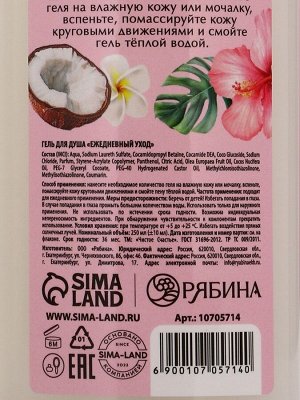 Подарочный набор «Самой милой», гель для душа и шампунь для волос, 2x250, Чистое счастье