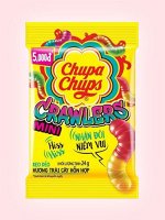 Мармеладные червяки со вкусом колы и клубники Chupa Chups Чупа-Чупс Mini Crawlers 24 гр