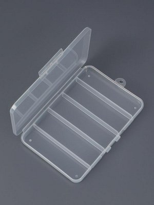 Органайзер для хранения мелочей, с подвесом, 5 ячеек, 15x10.5x1.8 см, прозрачный