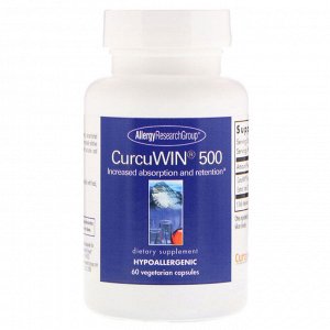 Allergy Research Group, CurcuWin 500, 60 Vegetarian Capsules