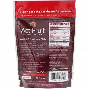 Nature&#x27 - s Way, ActiFruit, Cranberry Fruit Chew, 20 Soft Chews