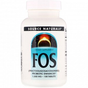 Source Naturals, ФОС (фруктоолигосахариды), 100 таблеток