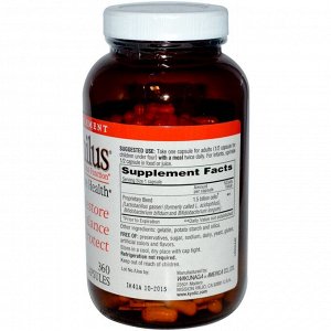 Kyolic, Kyo-Dophilus, комплекс для улучшения пищеварения и иммунного здоровья, 360 капсул