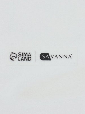 Набор для ванной SAVANNA, 3 предмета, дозатор для мыла, стакан, мыльница