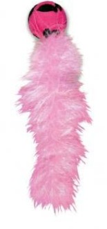 Игрушка KONG для кошек "Дикий хвост", 18 см, с хвостом из перьев, цвета в ассортименте