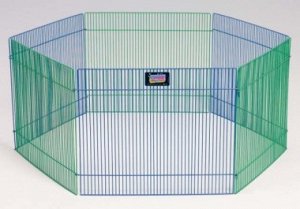 Вольер MidWest Critterville, для собак для грызунов, 6 панелей 48х38h см, цветной