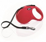flexi рулетка New Classic M (до 20 кг) 8 м трос красная