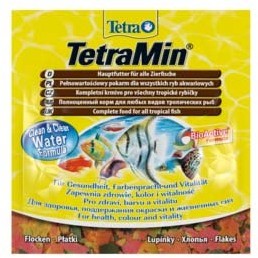 TetraMin корм для всех видов рыб в виде хлопьев 12 г (sachet)