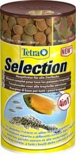 TetraSelection корм для всех видов рыб &quot;4 вида&quot; хлопья/чипсы/гранулы 100 мл