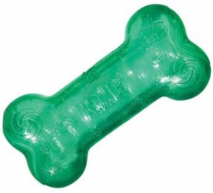 Игрушка KONG Squeezz для собак Crackle хрустящая косточка, размер M, 15х4 см, цвета в ассортименте