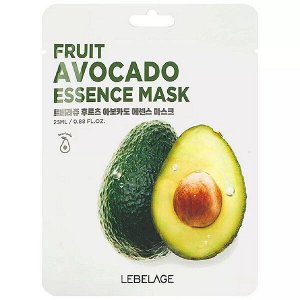 LEBELAGE FRUIT AVOCADO ESSENCE MASK Тканевая маска с авокадо 25мл